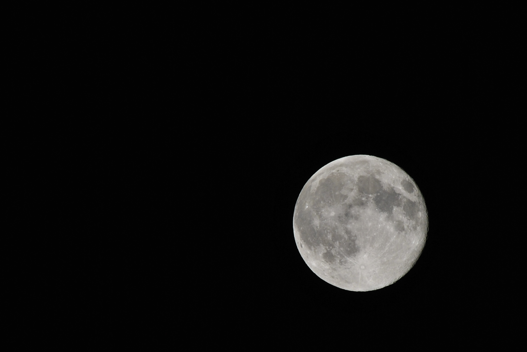 A full moon on June 24, 2013.